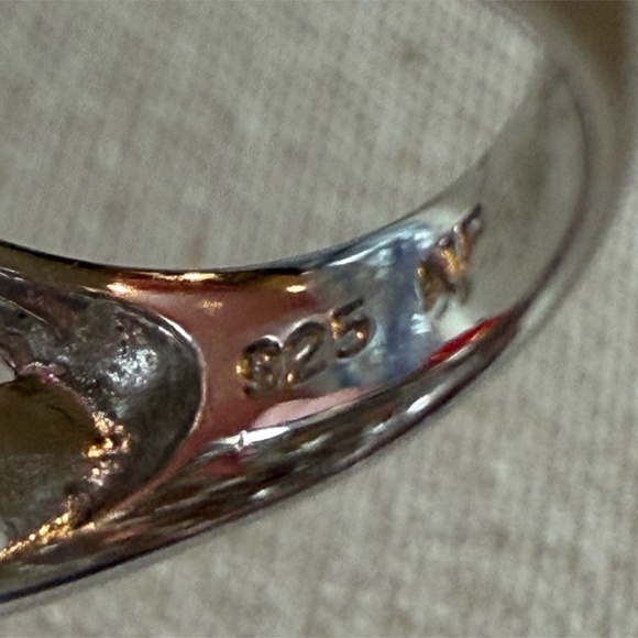 Carol Brodie Rarities Sterling Silver Multi Carved Pink Coral Roses Topaz Ring 8 - Picture 7 of 8